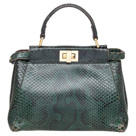 fendi peekaboo mini python price|Fendi peekaboo bag price.